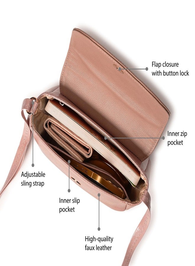 Fastrack Textured Sling Bag for Women, Girls & Ladies | Stylish Trendy Sling Bag | Sling for Casual Carry - Image 3